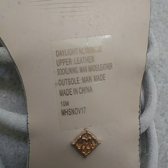 Nanette Lepore "Daylight" Suede Tube Slide Sandals - Picture 8 of 8